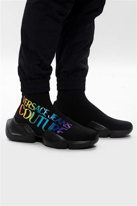 versace jeans sock shoes